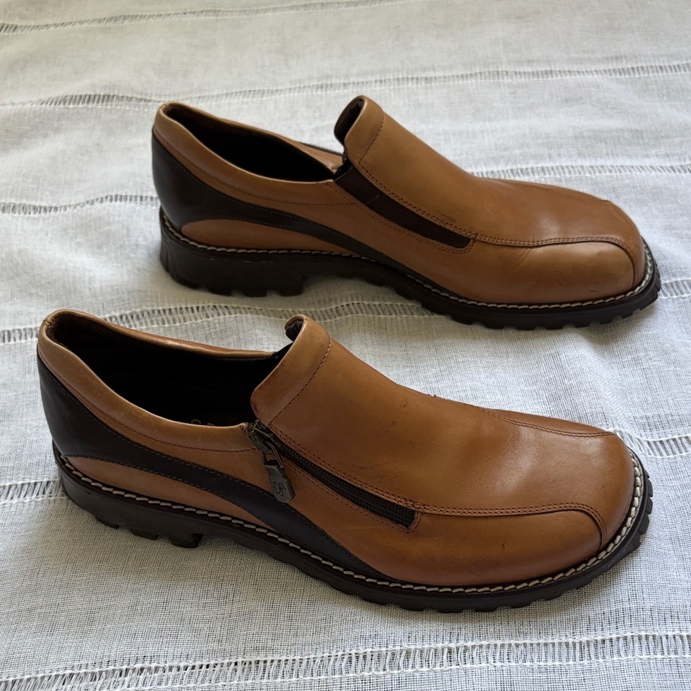 Donald J. Pliner Tan Leather Women's Loafer